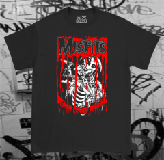 CAMISETA BANDA MISFITS DEATH COMES ROCK