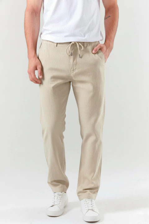 Pantalón de lino THEO Arena - comprar online