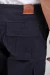 Pantalón cargo de gabardina Azul - comprar online