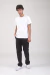Pantalón cargo de gabardina Negro - comprar online