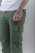Pantalón cargo Slim Fit Verde Militar - comprar online