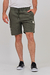 Bermuda de lino CREW verde militar (Solo talle XL) - comprar online