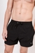 Short de baño liso c/spandex negro