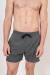 Short de baño liso c/spandex Gris topo