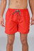 Short de baño liso DALTON rojo