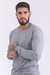 Remera básica manga larga Gris - comprar online