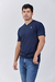 Remera escote en V con lycra Slim Fit Azul Marino (Solo talles S, M y L) - Bravo Jeans