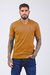 Remera escote en V con lycra Slim Fit Tostado - comprar online