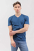 Remera escote en V con lycra Slim Fit Petróleo (Solo talles S, M y L) en internet