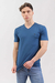 Remera escote en V con lycra Slim Fit Petróleo (Solo talles S, M y L)