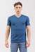 Remera escote en V con lycra Slim Fit Petróleo (Solo talles S, M y L) - tienda online