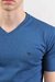 Remera escote en V con lycra Slim Fit Petróleo (Solo talles S, M y L) - comprar online