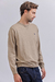 Sweater cuello redondo Beige