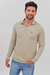 Chomba micropique manga larga Cemento - Bravo Jeans