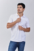 Chomba de Algodón & Lycra con cierre Blanca - tienda online
