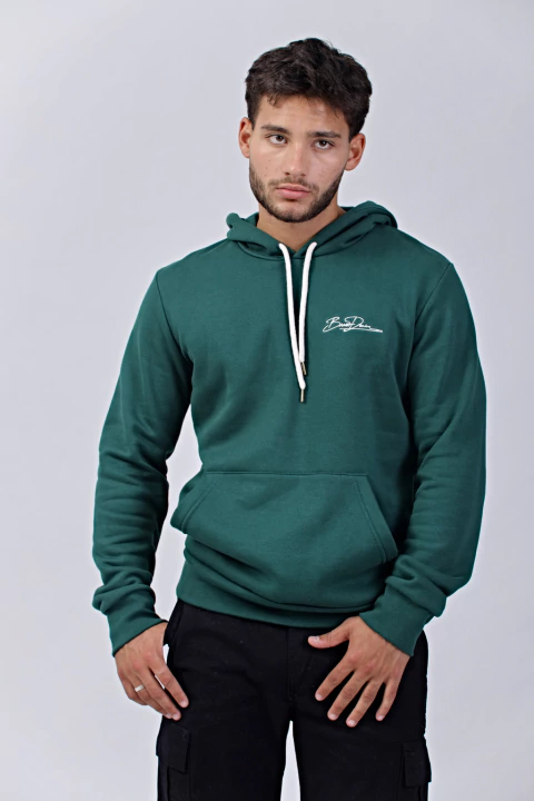 Canguro de frisa Firma Verde