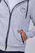 Campera cierres engomados Gris Melange - tienda online