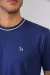 Remera con vivo jersey con elastano Azul Noche (Solo talles S, M y 3XL) - comprar online