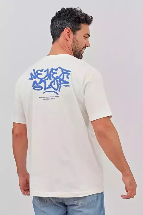Remera oversize GRAFFITI crudo - comprar online