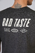 Remera BAD TASTE negro melange en internet