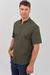 Camisa cuello mao lisa FOSTER verde militar