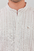 Camisa de lino cuello mao rayada MARLON beige - comprar online