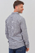 Camisa lino rayada manga larga CARSON azul en internet