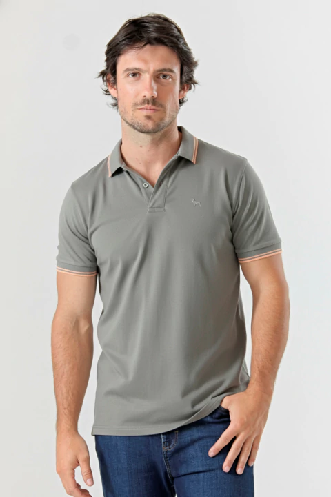 Chomba de Jersey liso COSENZA gris - comprar online