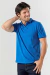 Chomba de Jersey liso COSENZA azul aero - comprar online