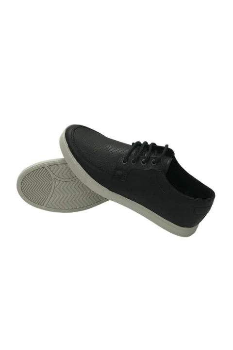 Zapato de cuero Tommy Negro - Bravo Jeans |  El regalo para ELLOS está acá 