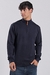 Sweater Medio Cierre Azul Noche - comprar online