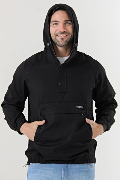 Anorak de gabardina 5oz Gallagher Negro - comprar online
