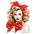 Papel Transfer de Imagem 2 figuras Damas Vermelho I CA29 - Ale Venâncio na internet