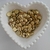 1163 - Chaton Sextavado Dourado com Furo 10mm - 20 unidades
