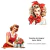 Papel Transfer de Imagem 2 figuras Damas Vermelho I CA29 - Ale Venâncio - Loja Bella Scatola Artesanato e Scrapbook Online!
