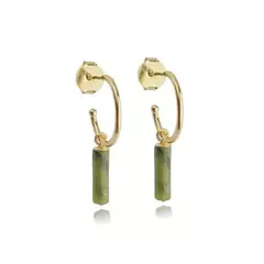 Brinco Argola Pedra Boho - comprar online