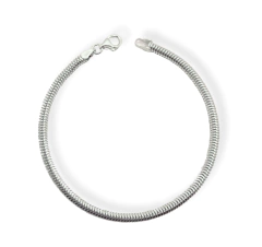 Pulseira Rabo de Rato Grossa Prata 925 - comprar online
