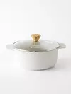 Cacerola Antiadherente Granite Essential Crema FEUER 28 CM