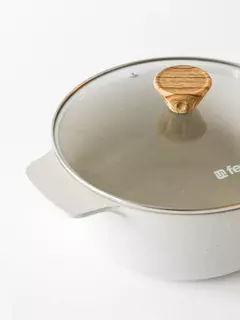 Cacerola Antiadherente Granite Essential Crema FEUER 28 CM - comprar online