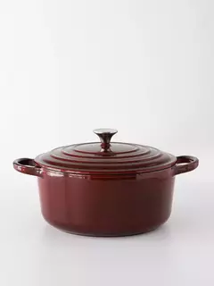 Cacerola Hierro Enlozado Feuer Bordó 25 cm