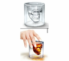 VASO DOBLE VIDRIO CALAVERA 120 ML en internet