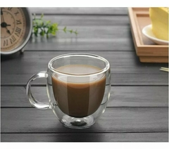 TAZA DOBLE VIDRIO CON MANGO ONE 80 ML - comprar online