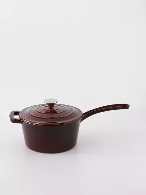 Cacerola Hierro Enlozado 18 cm Bordó