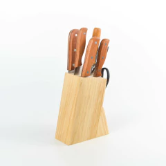 TACO DE MADERA CON 7 PIEZAS IDEAL PARA ASADO