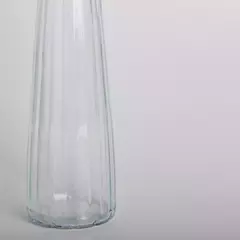 BOTELLA DE VIDRIO RAYADA CONICA PANAL CON TAPA DE ACERO 750 ML en internet