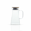 JARRA PIRAMIDAL CON MANIJA TAPA DE BAMBOO 1200ml
