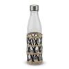 BOTELLA REDONDA CON SEA GRASS NATURAL CON NEGRO