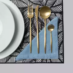 Set De 24 Cubiertos De Acero Inoxidable Premium (Dorados Con Mango Dorado) - Diseno Bazar
