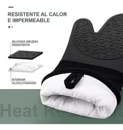 Manopla De Silicona Con Algodon Confort Black - comprar online