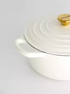 Batería de Cocina Hierro Enlozado Feuer Blanco 3 Piezas en internet